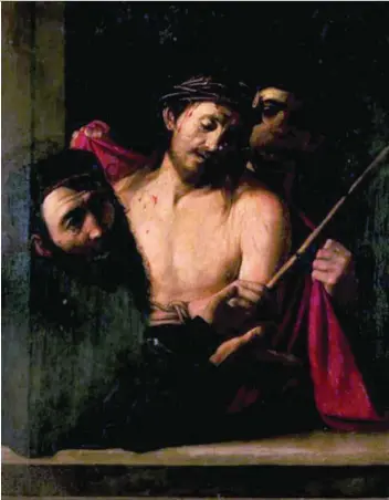  ??  ?? El lienzo que iba a ser subastado en Ansorena y que podría ser de Caravaggio tiene una historia