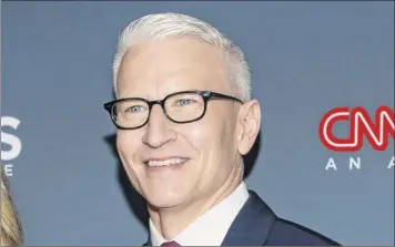  ?? Jason Mendez / Invision/associated Press archive ?? Anderson Cooper is a father, a milestone the CNN anchor announced Thursday. Son Wyatt was born on Monday via a surrogate and is named after Cooper’s father.