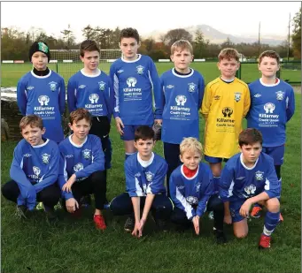  ?? Photo by Michelle Cooper Galvin ?? Killarney Athletic U11 A team who played LB Rovers in Ballybunio­n on Saturday