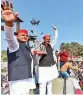  ?? ?? SP chief Akhilesh Yadav in Raebareli. — PTI