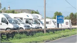 ?? Picture: Gareth Jennings. ?? St Andrews Motorhomes on Pitscottie Road near Cupar is being looked into by police as it is placed in liquidatio­n.