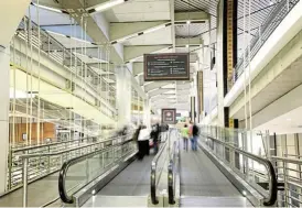  ?? /Supplied ?? No-fly zone: OR Tambo Internatio­nal Airport owner Acsa reports that the number of departing passengers in 2020 fell 65.8% to 7.4-million, from 21.6-million.