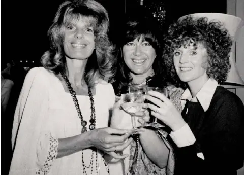  ??  ?? LIVER BIRDS: From left, Carla Lane, Nerys Hughes and Polly James. Below, Carla Lane was also an animal rights activist