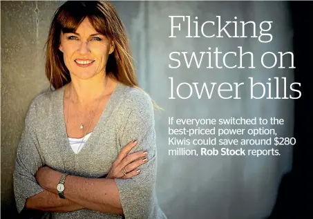  ?? LAWRENCE SMITH/FAIRFAX NZ ?? Jeanie Stewart has saved more than $1000 by switching to a ‘‘spot price’’ electricit­y contract.