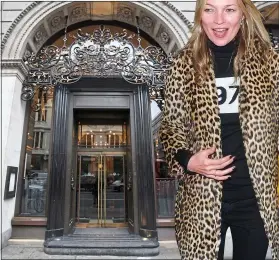  ?? ?? STYLE: Kate Moss dines at The Wolseley in Piccadilly
