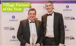  ??  ?? Tillage Farmer of the Year 2018 John Cullen, Enniscorth­y, Co Wexford and Michael Hennessy, Head of Tillage Knowledge, Teagasc