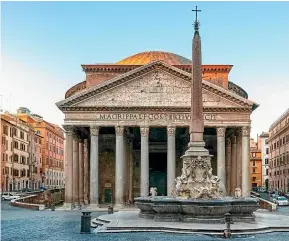  ?? GETTY IMAGES ?? The Pantheon is one of the world’s most influentia­l buildings.