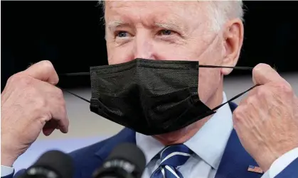  ?? Photograph: Kevin Lamarque/Reuters ?? Joe Biden has said the Covid pandemic ‘is over’, though did admit it remained a problem. US daily deaths have dropped from the thousands to the hundreds during Biden’s term.