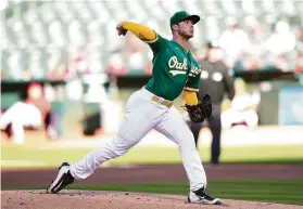  ?? Thearon W. Henderson / Getty Images ?? Daulton Jefferies, a first-round pick by the A’s out of Cal in 2016, was 7-3 with a 4.44 ERA across parts of five seasons in the minor leagues. He’s 2-8 in 10 starts with the A’s over the past three seasons.
