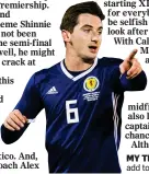  ??  ?? MY TIME: McLean is hoping to add to his three Scotland caps