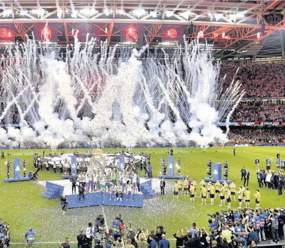  ?? UEFA via Getty Images ?? winning the Uefa Champions League final against Juventus in Cardiff on Saturday