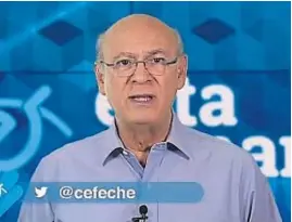  ?? TWITTER ?? CARLOS CHAMORRO. El periodista nicaragüen­se debió exiliarse por persecució­n.