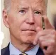  ??  ?? President Biden delivering his Afghanista­n speech on Thursday. Reuters