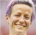  ??  ?? Megan Rapinoe