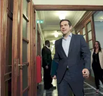  ??  ?? Prime Minister Alexis Tsipras warned his ministers that they cannot let up in the wake of the agreement reached at the Eurogroup on June 15.