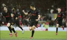  ?? FOTO: ATLETI ?? Marcos Llorente, en la gran noche que vivió como rojiblanco en Anfield