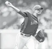  ??  ?? In 12 innings this season, Astros righthande­r Charlie Morton has yet to allow an earned run.
