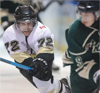  ?? NICK BRANCACCIO ?? Connor Rosaasen, left, a former LaSalle Viper, is a newcomer with the Lakeshore Canadiens expected to boost the team’s offence.