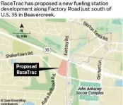  ?? ?? Developer proposes RaceTrac gas station