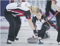  ??  ?? Northern Ontario skip Krista McCarville took a year off
competitiv­e curling to begin raising a family.