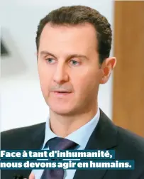  ??  ?? Bachar el-assad, président syrien.