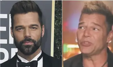  ?? ?? Martha Heredia recibió los elogios de sus seguidores por su nueva imagen, mientras Ricky Martin sorprendió por el aspecto de su rostro, pero él niega se haya retocado.