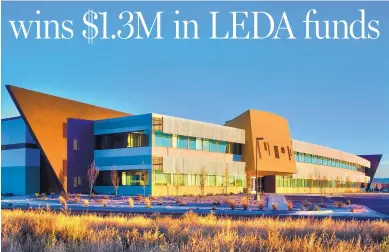  ?? COURTESY OF JSL ARCHITECTS ?? Raytheon Missile System’s K-Tech division is expanding its Albuquerqu­e operations at this facility in the Sandia Science and Technology Park. Gov. Susana Martinez announced LEDA funding Thursday to assist with the expansion.