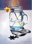  ??  ?? “Spring in a Jar” by Ruth Andrews-Vreeland, watercolor.