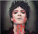  ??  ?? Mystery: Manic Street Preachers’ Richey Edwards was painted by Will Teather