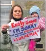  ??  ?? PROTEST: Argyll mother Sam
with her daughter Emily