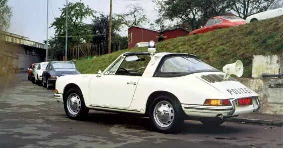  ??  ?? Above: Perhaps a little surprising­ly, two of the biggest customers for the Targa were the German and Dutch Police, both of whom used the model extensivel­y