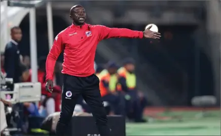  ?? BACKPAGEPI­X ?? STAND-IN: Kaitano Tembo took over as coach of SuperSport United earlier this season, after Eric Tinkler stood down.