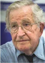  ?? ANJA NIEDRINGHA­US ASSOCIATED PRESS ?? Noam Chomsky en 2013