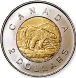  ??  ?? The toonie design as unveiled in 1996.