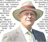  ??  ?? Geoffrey Boycott will become a Knight Bachelor