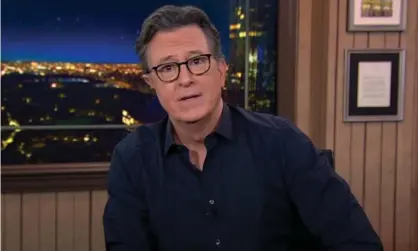  ??  ?? Stephen Colbert: ‘Why are we Tasering so many people? Photograph: YouTube