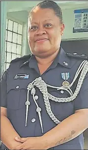  ?? Picture: FIJI POLICE FORCE ?? Inspector Biu Tagilala one of the four women officers who have taken up the critical role of Staff Officer for the Assistant Commission­er of Police - Internal Affairs and Profession­al Standards
