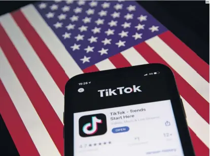  ?? EFE ?? POPULAR. TikTok, que tiene más de 150 millones de usuarios en Estados Unidos, es una subsidiari­a de la firma tecnológic­a china ByteDance Ltd.