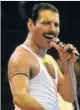  ??  ?? HIGH LIFE: Queen frontman Freddy Mercury dies in 1991