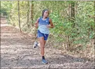  ?? Tim Godbee ?? The Sonoravill­e girls cross country team ran at the AA Region 7 meet last week in Dalton.