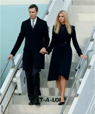  ?? KEYSTONE ?? Jared Kushner e Ivanka Trump, marito e moglie