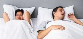  ?? ?? Issues such as snoring can, over time, affect overall health and wellbeing. By opting for separate beds, couples are prioritisi­ng their health and ensuring that both partners can enjoy a restful night’s sleep. — 123rf.com