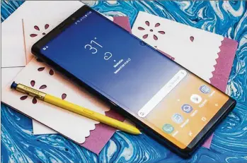  ?? SARAH TEW/CNET ?? The ultraprice­y Note 9 is one of the year’s best phones. But unless you’re in dire need of an upgrade, the smart move is to wait for what the next iPhone, Pixel and even Galaxy S10 bring.