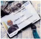  ?? ?? Evil: David Fuller, and his NHS security badge
