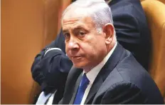  ?? AP & Reuters ?? Netanyahu (above) ■ and Bennett at the Knesset last night. The Israeli parliament voted by just a single vote, 60-59, with one abstention to install the new coalition government to be led for now by Bennett.