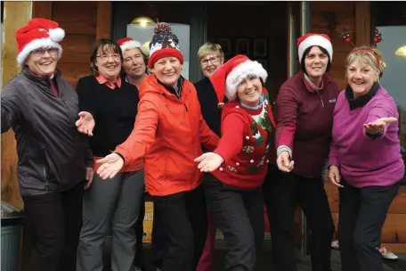  ??  ?? At the Bellewstow­n GC seasonal 9 hole competitio­n, Lady President Mena Ball, Eileen McLoughlin, Breda Moore, Sheila Cole, Jean Gogarty, Audrey Quinn, Lady Captain Catherine Geoghegan Quinn and Anne Gogarty