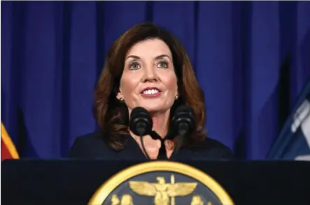  ?? HANS PENNINK — THE ASSOCIATED PRESS ?? New York Gov. Kathy Hochul.