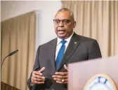  ?? THOMAS LOHNES/GETTY ?? Defense Secretary Lloyd Austin asserted Friday that Germany has long been a “reliable” U.S. ally and that he believes it will continue to be one.