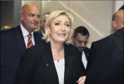  ?? (Photo AFP) ?? Marine Le Pen a déclaré préférer la perpétuité réelle à la peine de mort.