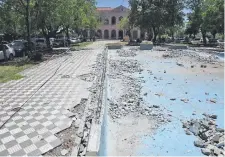  ?? ?? La plaza se encuentra en pleno proceso de restauraci­ón.